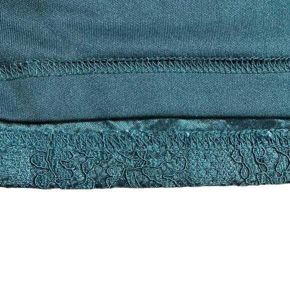 Windsor Dark Teal Lace Overlay Low Back Mini Dress Medium Party Cocktail Evening - Picture 7 of 11